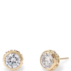 Stone C Crystal Stud Earrings