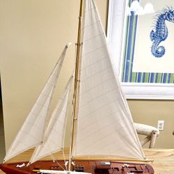 Large Size Wood Sailing Ship