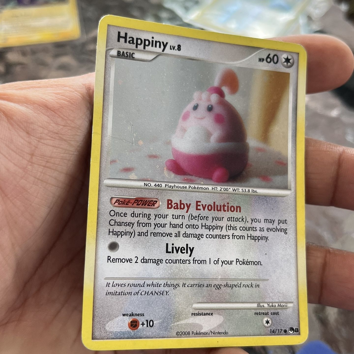 happiny pokemon card 2008 Pokemon POP Series 8 Happiny #14 CGC AUTH