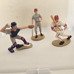 Vintage Baseball Texas Rangers & LA Dodgers Figurines 