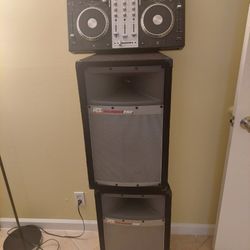 Used House Speakers And Mixer