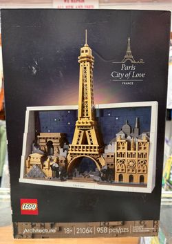 LEGO Architecture Paris City of Love 21064 Eiffel Tower 958 Pieces NEW SEALED