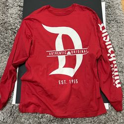 NWT Adult Disney Red Size XL- Long Sleeve Graphic Print T-Shirt Authentic