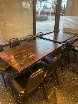 Restaurant tables and chairs