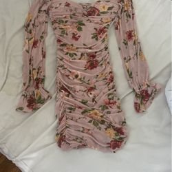 Windsor Bodycon Sexy Pink Flower Dress