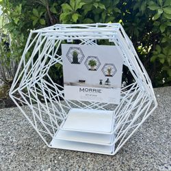 Morrie Geometric Wall Shelves – Set of 3 (White)