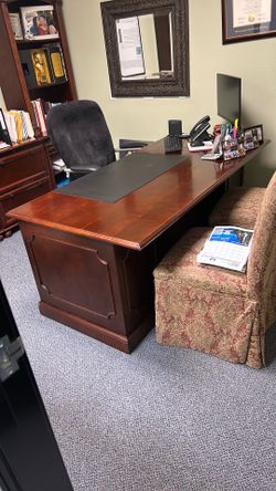 Wooden office desk