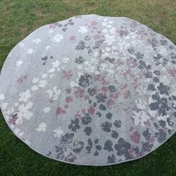 Safavieh Adirondack Grey Purple 6'6" Round Carpet Area Rug Turkish
