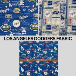 Los Angeles Dodgers Fabric Scraps