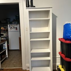 White Wooden Bookshelf In Astoria 