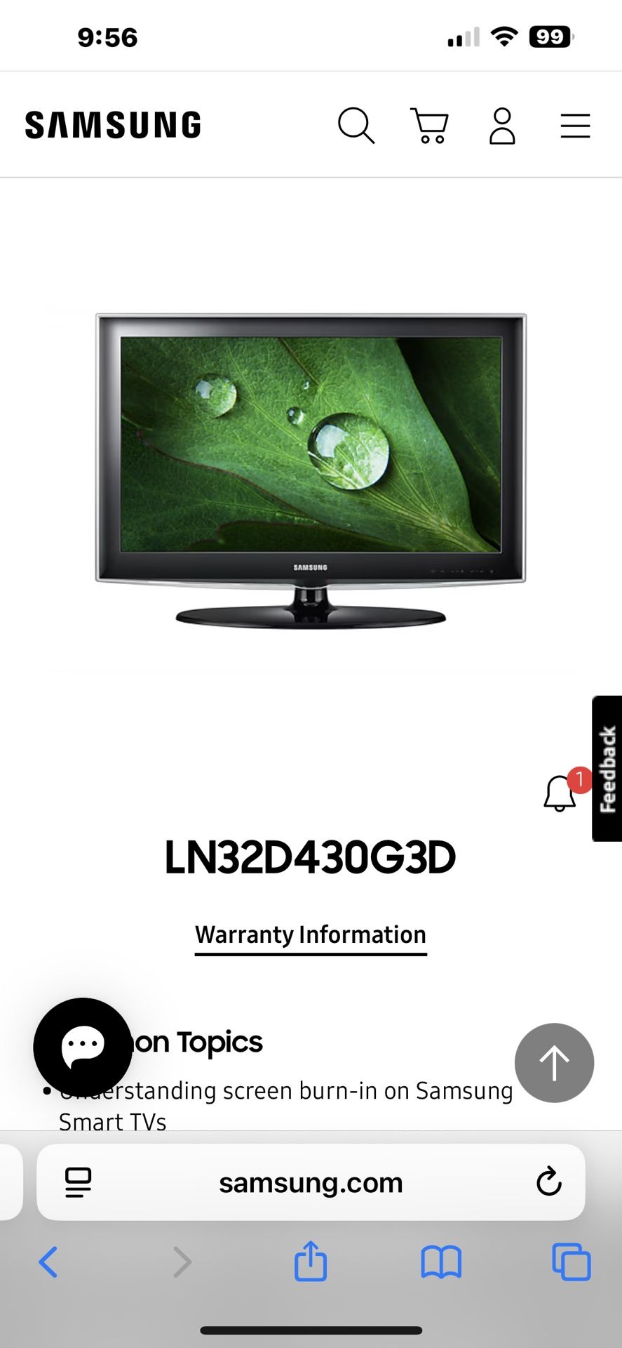 Samsung 32” Monitor
