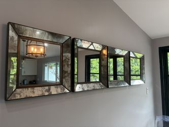 4 Square Wall Mirrors
