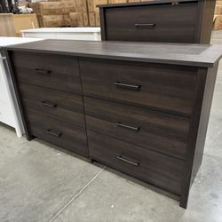 New! 6-Drawer Espresso Dresser, bedroom dresser, Oak Color dresser, clothing storage unit, bedroom closet, closet storage, cabinet, Dresser, matching 