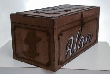 Custom Gift Box Made Out Of Wood Good For Weeding Or Quinceañera 