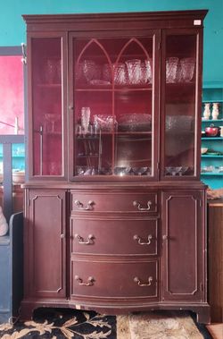 China Cabinet Solid Wood 