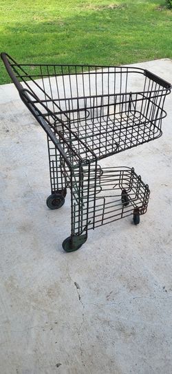 Vintage 1930s 40's Era Shopping Cart Antique