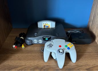 Nintendo 64 N64 Console System Bundle W/ Controller Cables Game Tested
