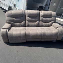 Nice Couch With Two Recliners