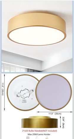 Gold modern flush Mount ceiling light