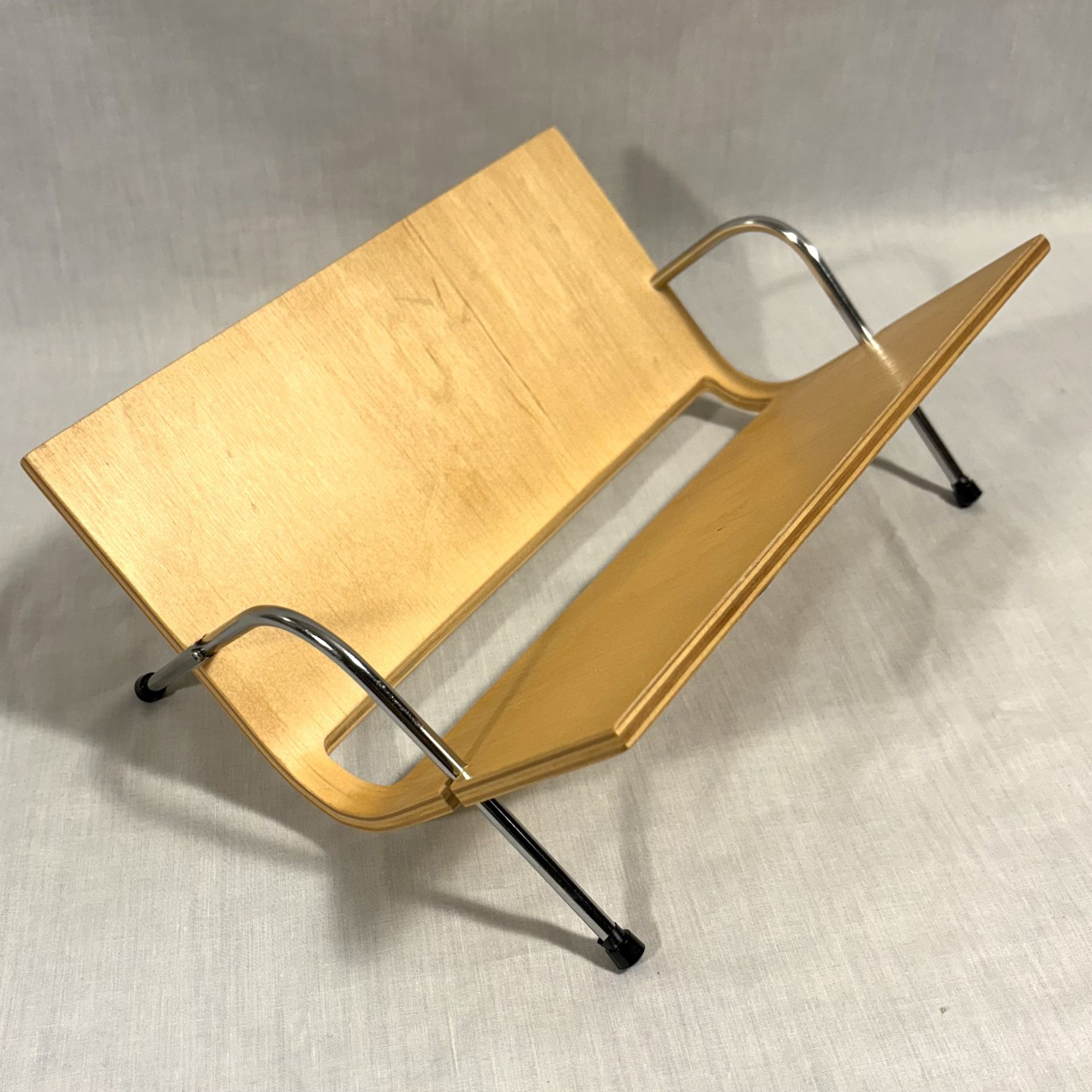 Table Top Modern Bentwood Style Letter/Magazine/Towel Holder