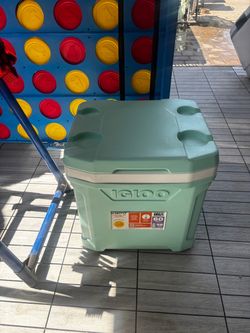 Igloo Latitude 60qt Rolling Cooler - Mint: Hard-Sided with Cup Holder & Drain Plug
