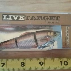 Koppers Live Target Jointed Herring/Shad, Slow sinking bass lure