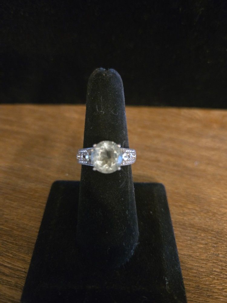 Genuine Green Fluorite Ring