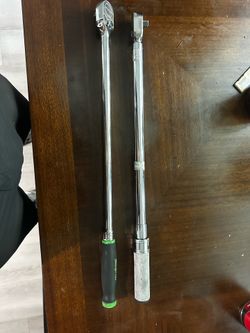 Snap-on 1/2 inch torque wrench and long ratchet