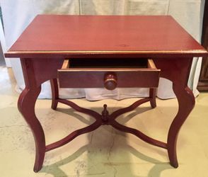 Beautiful hand painted desk, side tabl