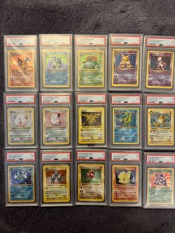 Complete Shadowless Base Set Pokemon Holo PSA 7 Charizard Blastoise Venusaur