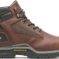 NEW SZ 12 Wide Men Work Boots WOLVERINE Raider WATERPROOF Soft Toe Construction Boot