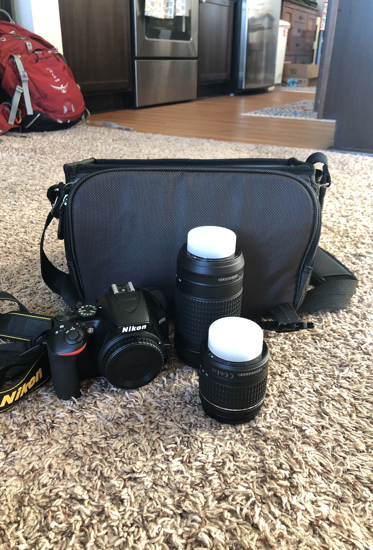 Nikon D3500 Professional Camera with Two Lenses (18-55mm & 70-300mm)