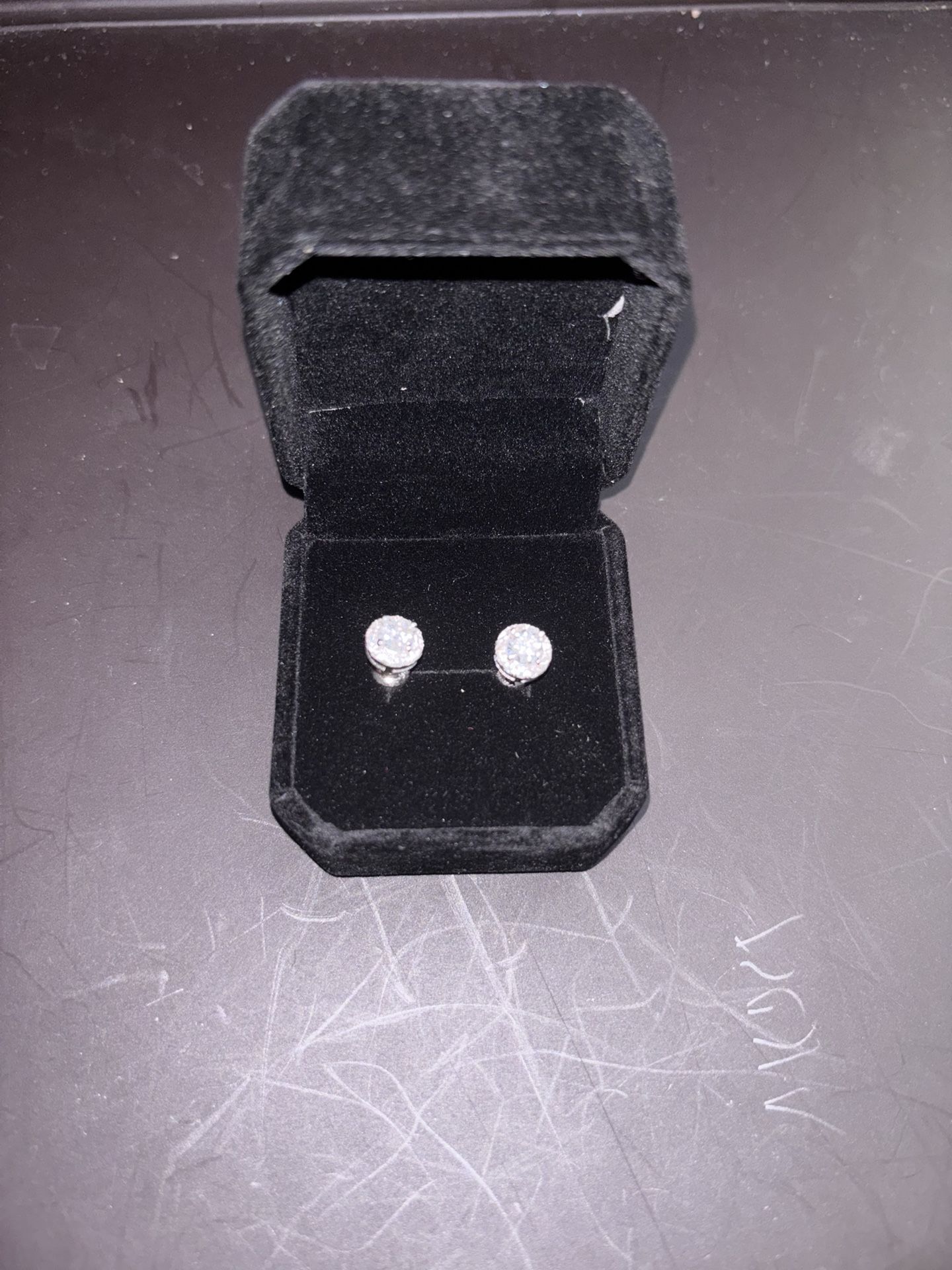 Moissanite Earrings 925S Sliver 4MM