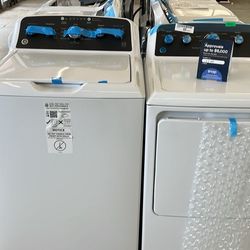 New GE Washer And Dryer With Control Panel In Spanish 