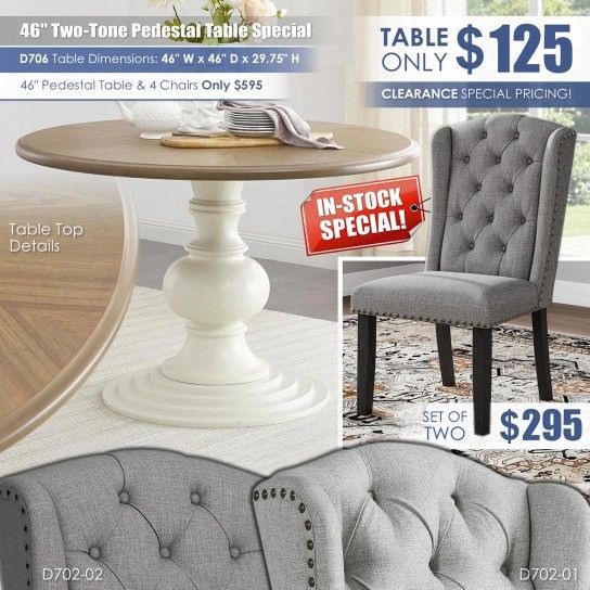 Dining Room Specials, Living Room & Office @ All American Mattress & Furniture