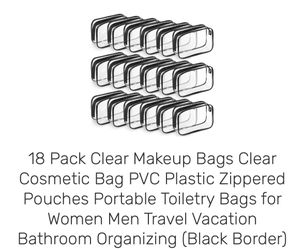 Clear make up bag 18 pcs