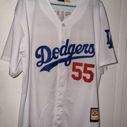 HERSHISER DODGERS JERSEY 