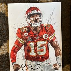 Autographed Pat Mahomes 