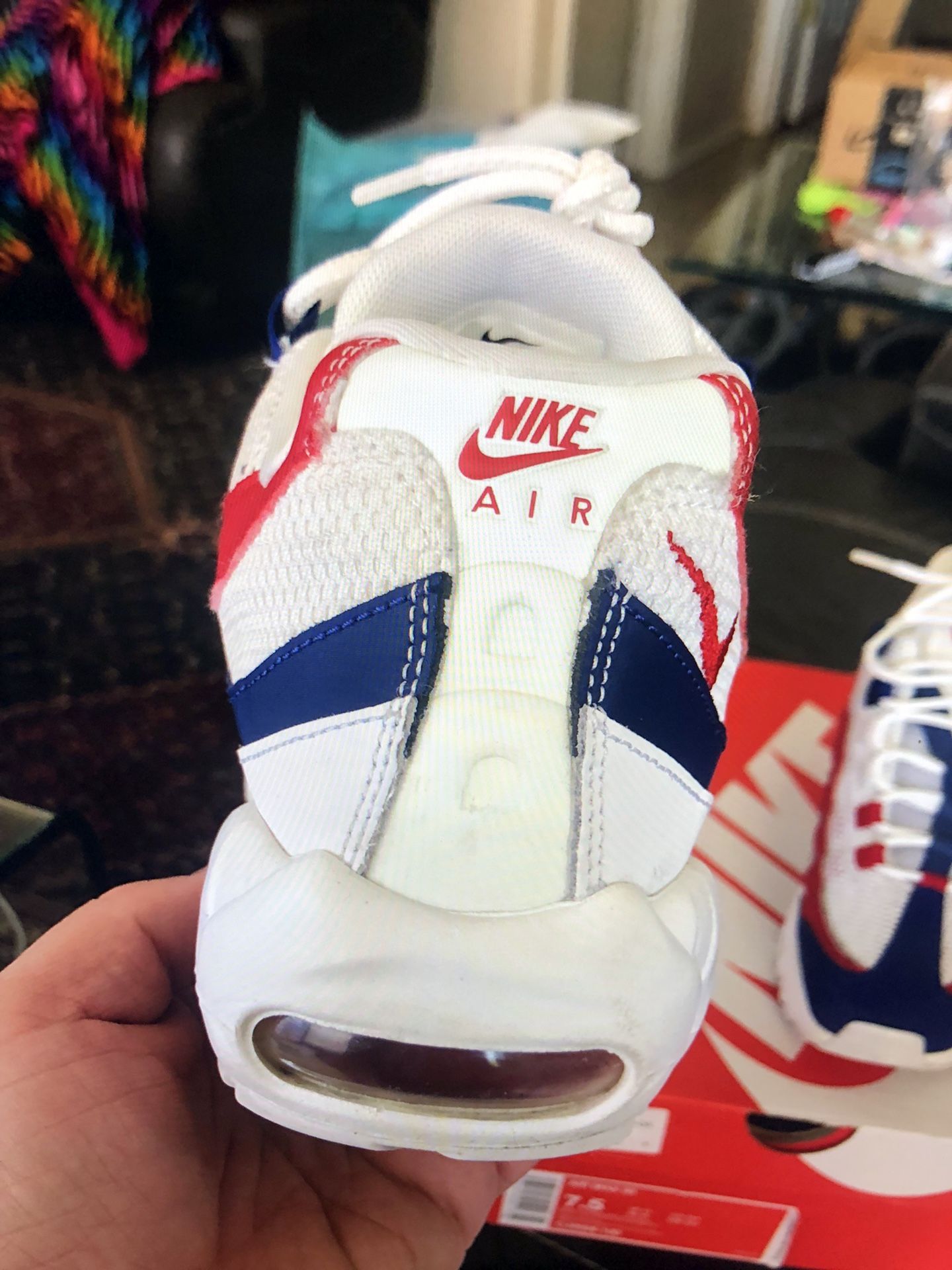 Nike Air Max 95 USA - CJ9926-100 shoes‎ mens size 11.5 red white blue Nike Air Max 95 CJ9926-100 Men main image 2