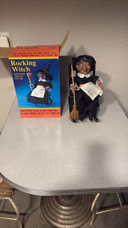 Vintage Halloween Rocking Witch