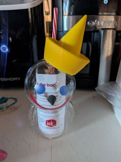 Jack in the Box Glass Cup