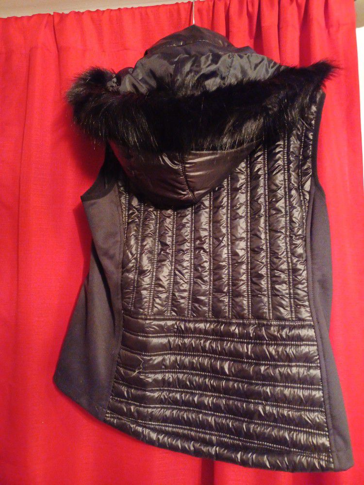 Michael Kors Mk Fur Vest Size M New 