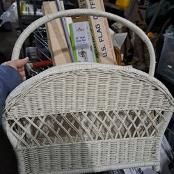 Wicker Magazine Rack 