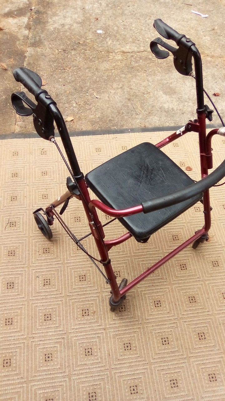 Guardian Sit Down Walker Burgundy