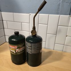2 Butane Tanks w/Tip