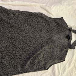 Gray And Black Dress Shirt