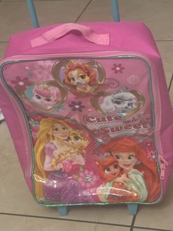 Princess back Pack Rug And Suitcase Bundle