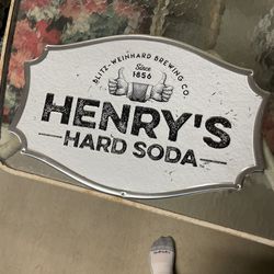 Henry Hard soda Tin Sign 