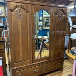 Antique Armoire Wardrobe 