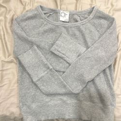 Grey Long Sleeve Shirt  From Aerie